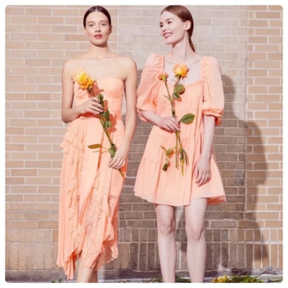 ALICE + OLIVIA Rowen Square Neck Mini Dress US Medium - Picture 5 of 12